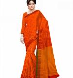 Orange Banarasi Silk