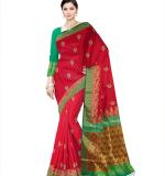 :   Woven  Cotton Soft  Saree New 2025 (Green&Blue)
