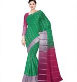:   Woven  Soft  soft  Cotton  Saree New ( Green Cotton )