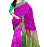 : Kanjivaram Jacquard Saree  (Purple)