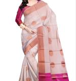 Banarasi Cotton Silk Saree  (Multicolor)