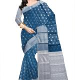 Bhagalpuri Colored Cotton Silk Saree/Sari with an unstitched Blouse Piece