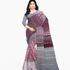:  Maroon Self Design Banarasi Silk Chennai