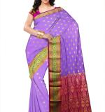 Rani Blie Paithani Silk Saree (Blue & Pink )