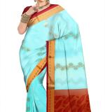 Dark Blue  Party Sari  MAHARASHTRA Special