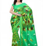 Banarasi Rich Pallu Green Maharashtra