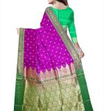 : Kanjivaram Jacquard Saree  (Purple)