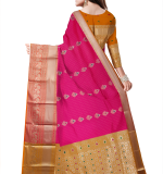 Woven Narayanpet Pure Cotton Saree  (Red)