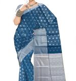 Bhagalpuri Colored Cotton Silk Saree/Sari with an unstitched Blouse Piece