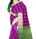 Paithani Art Silk Saree  (Purple)