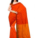 Orange Banarasi Silk