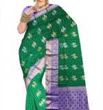 :   Woven  Cotton Soft  Saree New 2025 (Green&Blue)