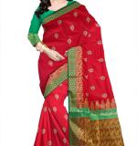:   Woven  Cotton Soft  Saree New 2025 (Green&Blue)