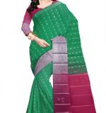 :   Woven  Soft  soft  Cotton  Saree New ( Green Cotton )