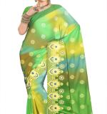 Green fix Design  Party Sari  MAHARASHTRA Special