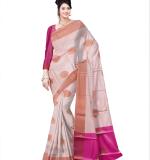 Banarasi Cotton Silk Saree  (Multicolor)