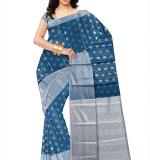 Bhagalpuri Colored Cotton Silk Saree/Sari with an unstitched Blouse Piece
