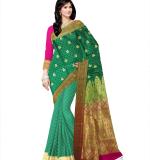 Soft Finished Green color LICHI Silk