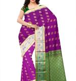 Paithani Art Silk Saree  (Purple)