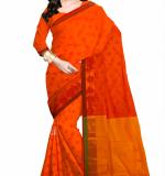 Orange Banarasi Silk
