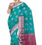 Woven tamilnadu Cotton Soft  Saree (Blue & Dark Pink)