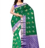 :   Woven  Cotton Soft  Saree New 2025 (Green&Blue)