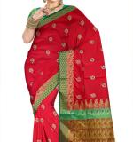 :   Woven  Cotton Soft  Saree New 2025 (Green&Blue)