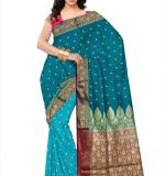 :   Woven  Silk Soft  Saree New (Blue & Pink )