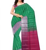 :   Woven  Soft  soft  Cotton  Saree New ( Green Cotton )