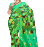 Banarasi Rich Pallu Green Maharashtra