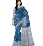 Bhagalpuri Colored Cotton Silk Saree/Sari with an unstitched Blouse Piece