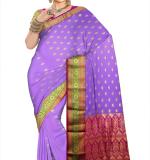 Rani Blie Paithani Silk Saree (Blue & Pink )