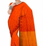Orange Banarasi Silk