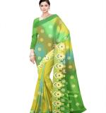 Green fix Design  Party Sari  MAHARASHTRA Special