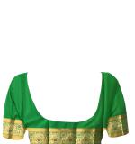 Banarasi Silk Blend Saree  (Red & Green ) Art Silk Sarees