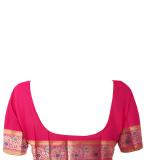 Embellished Kanjivaram Silk Blend Saree  (Multicolor, Yellow, pink)