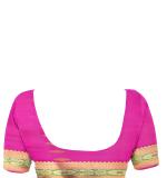 Rani Blie Paithani Silk Saree (Blue & Pink )