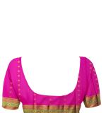 Handloom Pure Cotton Pallu Design Tangail Saree Pink&Yellow