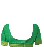 Woven Kanjivaram Moon Cotton Soft  Saree (Blue & Green)
