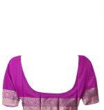 Woven tamilnadu Cotton Soft  Saree (Blue & Dark Pink)