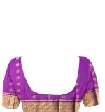 Woven tamilnadu Cotton Soft  Saree (Blue & Dark Pink)