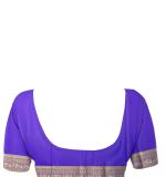 Woven  Cotton Soft  Saree (Red &Blue)