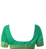 :   Woven  Cotton Soft  Saree New 2025 (Green&Blue)