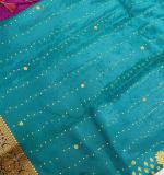 Kanjivaram Silk Blend Saree (Green )