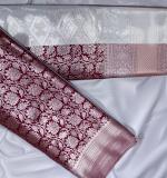 :  Maroon Self Design Banarasi Silk Chennai