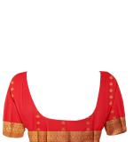 : Golden zari Butta with blouse piece for womens Blue