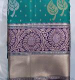 Woven tamilnadu Cotton Soft  Saree (Blue & Dark Pink)