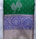 :   Woven  Cotton Soft  Saree New 2025 (Green&Blue)