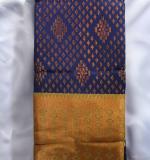 Woven  Soft  Cotton Saree New ( Dark Blue )