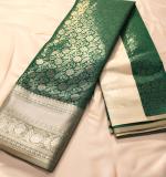 :  Resham   Banarsi  Saree  (Grey)